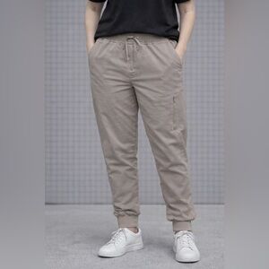 Jaanuu Men's Beige Jogger Pants